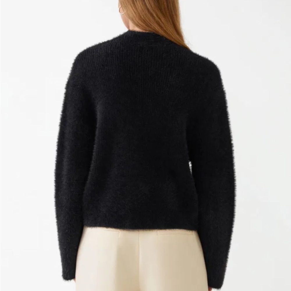 & Other Stories Women's Small Wool Chunky Fuzzy Cropped Pullover - Picture 2 of 12